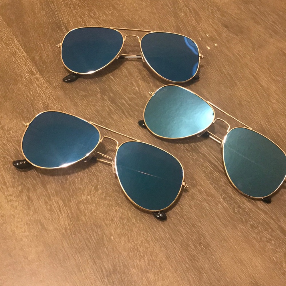 Aviator Flat Lens Unisex Sunglasses
